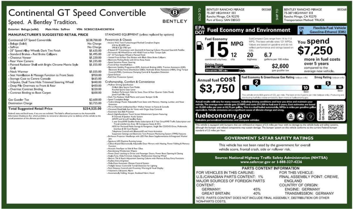 Used 2014 Bentley Continental GT Speed AWD/4WD image 21