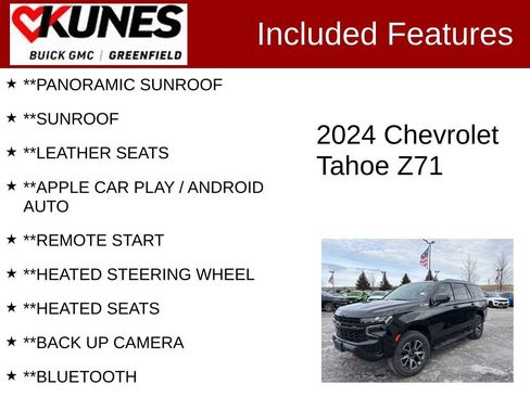 Used 2024 Chevrolet Tahoe Z71 image 2