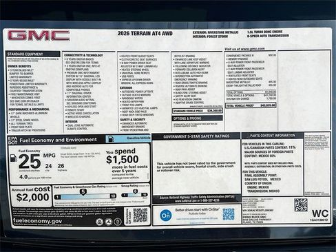 New 2026 GMC Terrain AT4 w/ Convenience Package III image 21
