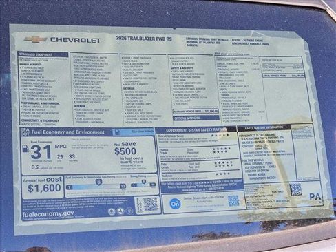 New 2026 Chevrolet TrailBlazer RS w/ Convenience Package image 17