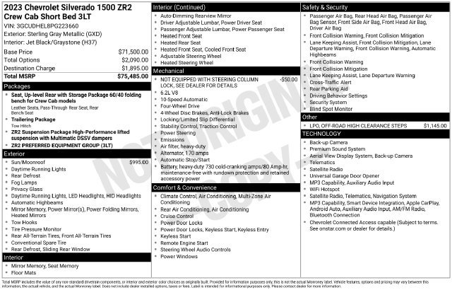 Used 2023 Chevrolet Silverado 1500 ZR2 AWD/4WD image 5