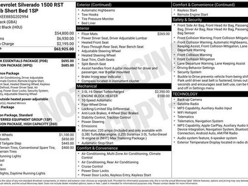 Certified 2025 Chevrolet Silverado 1500 RST w/ LPO, Dark Essentials Package AWD/4WD image 36