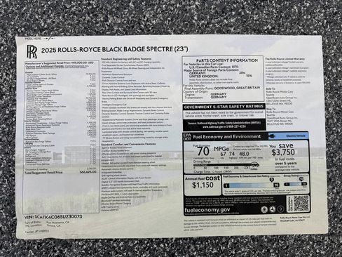 New 2025 Rolls-Royce Spectre Black Badge w/ Leather Finishing Pack image 50