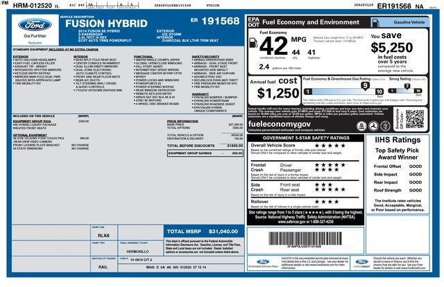 Used 2014 Ford Fusion SE w/ Equipment Group 502A FWD image 30