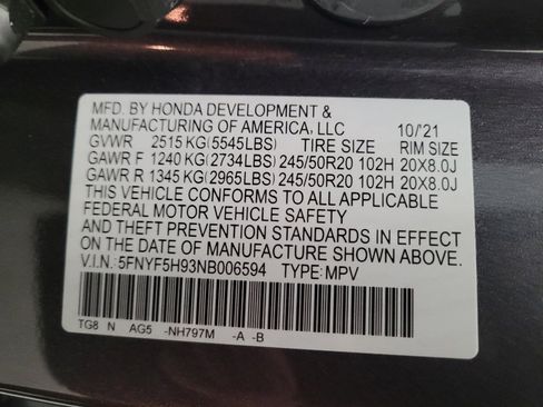 Used 2022 Honda Pilot Touring image 33