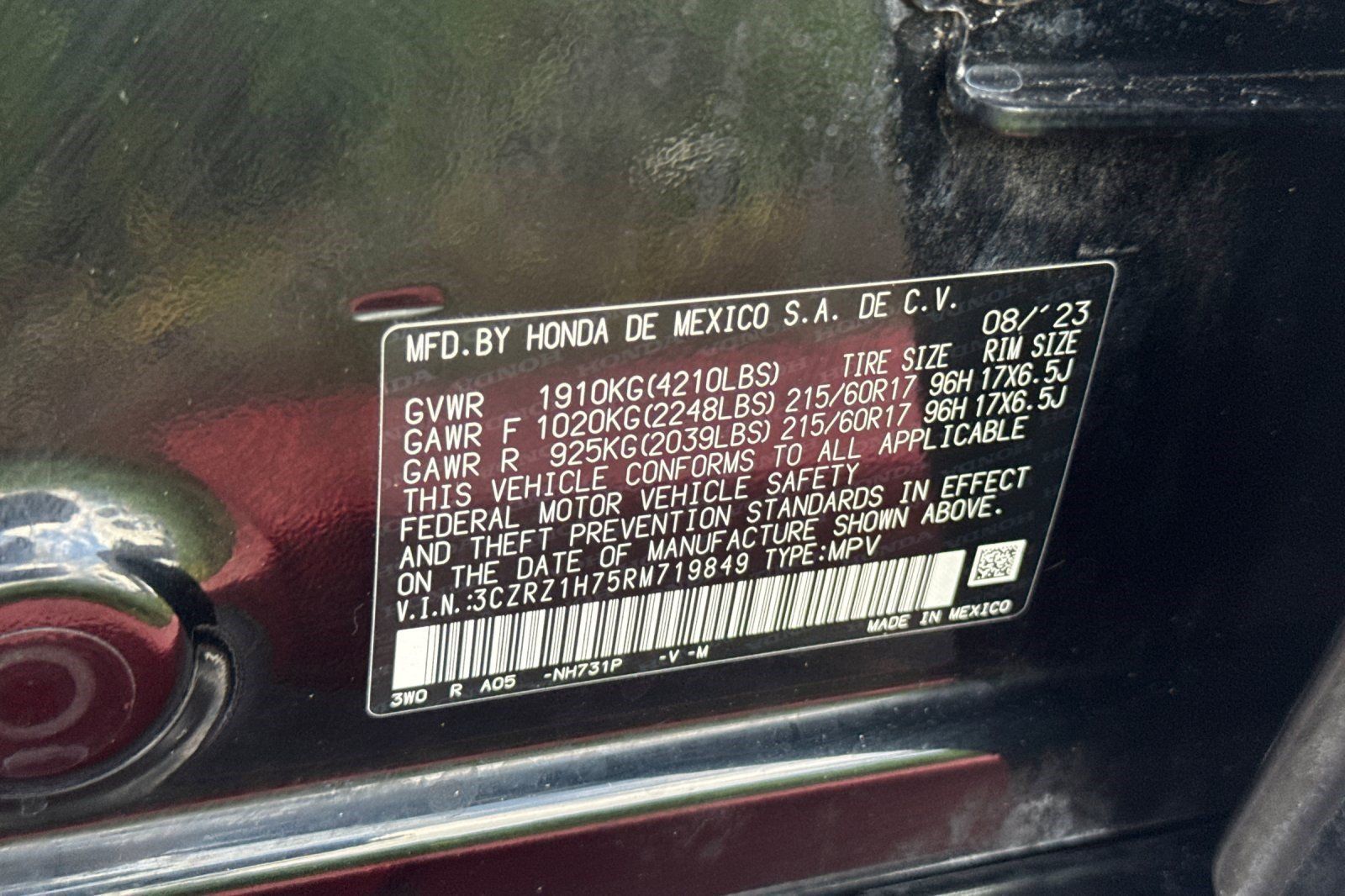 Certified 2024 Honda HR-V EX-L image 28