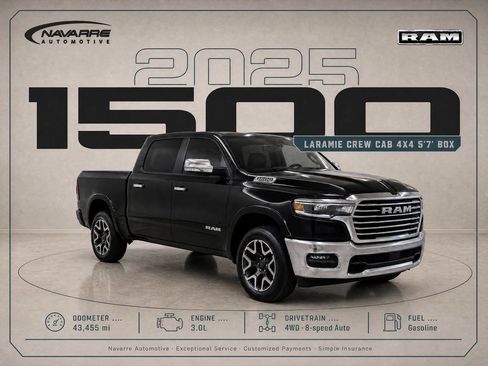Used 2025 RAM 1500 Laramie AWD/4WD image 1