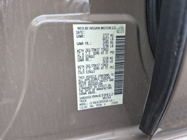 Used 2023 Nissan Frontier Pro-X w/ Pro Convenience Package RWD image 14