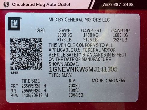 Used 2021 Chevrolet Traverse High Country AWD/4WD image 26