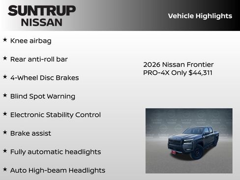 New 2026 Nissan Frontier PRO-4X w/ Tow Package AWD/4WD image 24