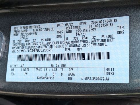 Used 2022 Lincoln Corsair FWD w/ Premium Package image 45