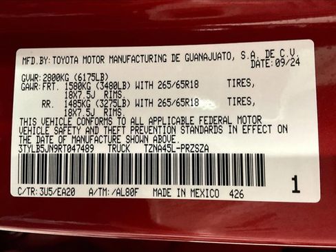 Certified 2024 Toyota Tacoma TRD Sport w/ TRD Sport Premium Package image 46