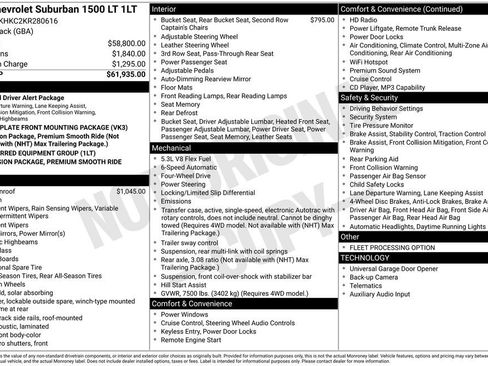 Used 2019 Chevrolet Suburban LT AWD/4WD image 10