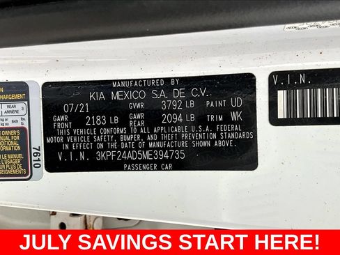 Used 2021 Kia Forte LXS FWD image 18
