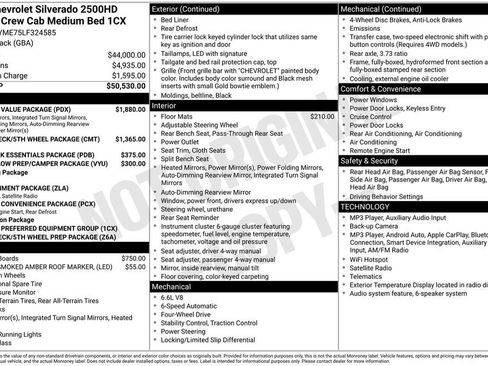 Used 2020 Chevrolet Silverado 2500 Custom w/ Custom Value Package AWD/4WD image 3