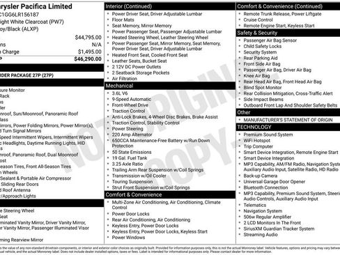 Used 2020 Chrysler Pacifica Limited FWD image 2