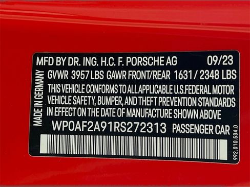 Certified 2024 Porsche 911 GT3 RS image 31