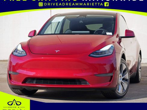 Used 2021 Tesla Model Y Long Range AWD/4WD image 1