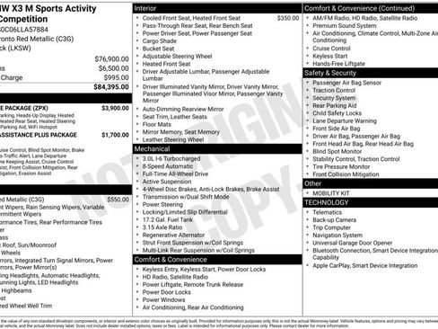 Used 2020 BMW X3 M w/ Executive Package image 3