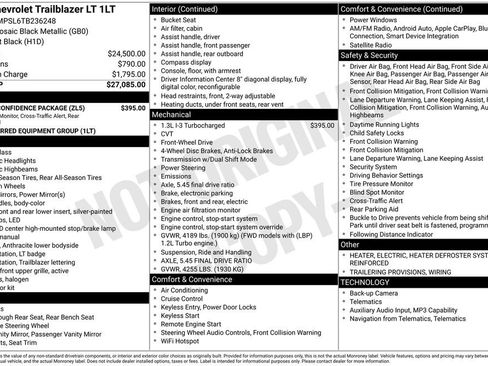 New 2026 Chevrolet TrailBlazer LT w/ Driver Confidence Package FWD image 23