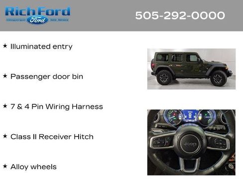 Used 2023 Jeep Wrangler Unlimited Rubicon 4xe w/ Steel Bumper Group AWD/4WD image 34