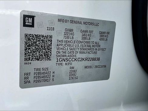 Used 2019 Chevrolet Tahoe Premier w/ Max Trailering Package image 21