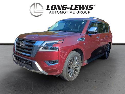 Used 2022 Nissan Armada Platinum w/ Captain's Chairs Package RWD image 1