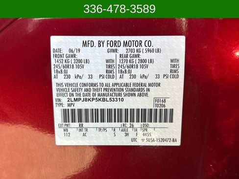 Used 2019 Lincoln Nautilus Select image 30