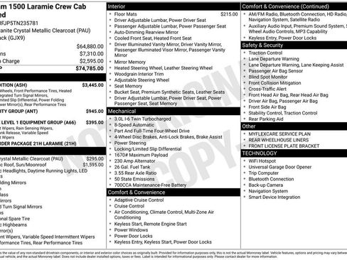 New 2026 RAM 1500 Laramie w/ Night Edition AWD/4WD image 43