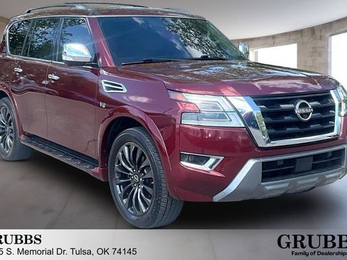 Used 2022 Nissan Armada Platinum w/ Captain's Chairs Package RWD image 1