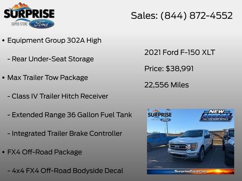 Used 2021 Ford F150 XLT w/ Equipment Group 302A High AWD/4WD image 20