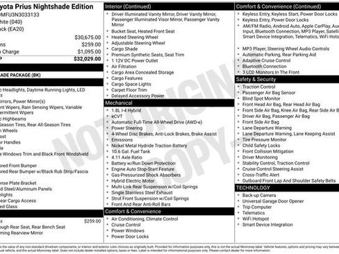 Certified 2022 Toyota Prius Nightshade image 34