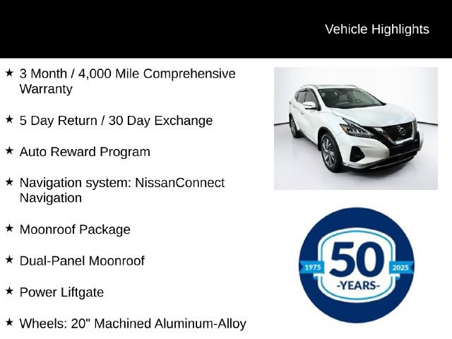 Certified 2020 Nissan Murano SL w/ Moonroof Package AWD/4WD image 8