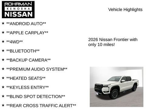 New 2026 Nissan Frontier PRO-4X w/ Pro Premium Package image 8