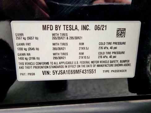 Used 2021 Tesla Model S Plaid AWD/4WD image 24