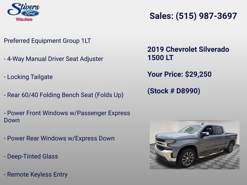 Used 2019 Chevrolet Silverado 1500 LT w/ Texas Edition AWD/4WD image 8
