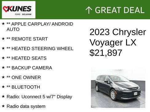 Used 2023 Chrysler Voyager LX FWD image 2