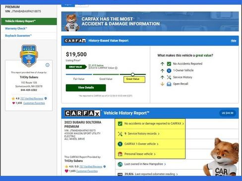 Used 2023 Subaru Solterra AWD image 2