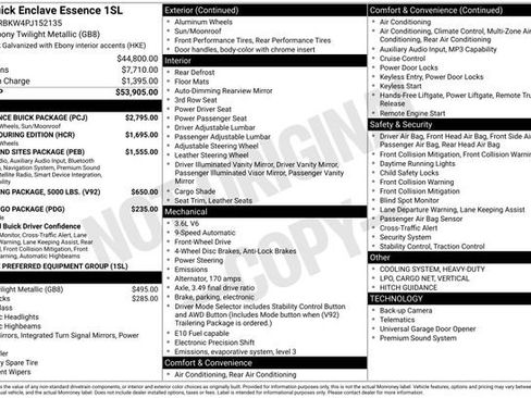 Used 2023 Buick Enclave Essence w/ Experience Buick Package FWD image 7