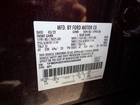 Used 2022 Ford Explorer XLT AWD/4WD image 13