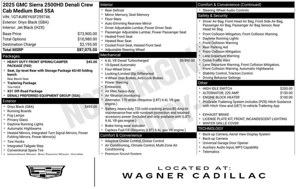 Used 2025 GMC Sierra 2500 Denali AWD/4WD image 1