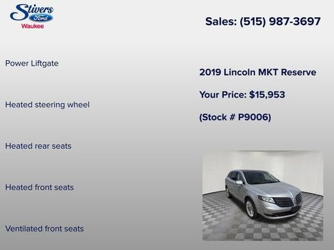Used 2019 Lincoln MKT AWD image 16