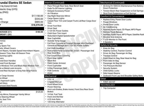 Used 2017 Hyundai Elantra SE w/ Cargo Package image 17