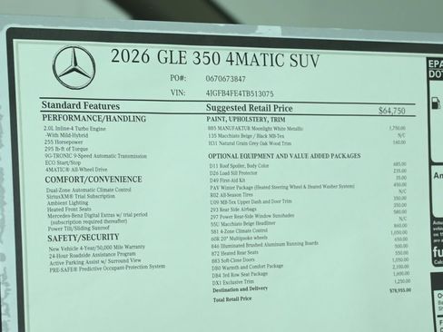 New 2026 Mercedes-Benz GLE 350 4MATIC image 31