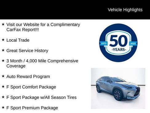 Used 2017 Lexus NX 200t F Sport w/ F Sport Premium Package image 5