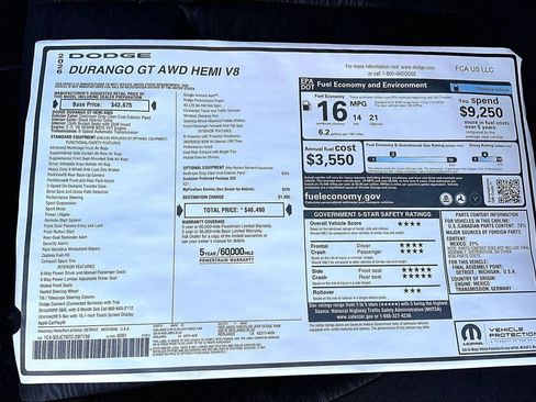 New 2026 Dodge Durango GT AWD/4WD image 34
