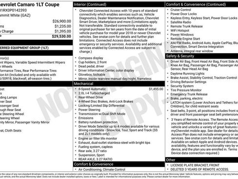 Certified 2023 Chevrolet Camaro LT RWD image 33