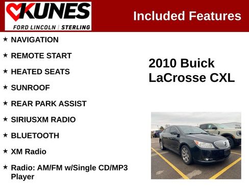 Used 2010 Buick LaCrosse CXL image 2
