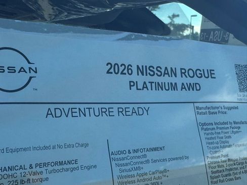 New 2026 Nissan Rogue Platinum w/ Platinum Premium Package image 25