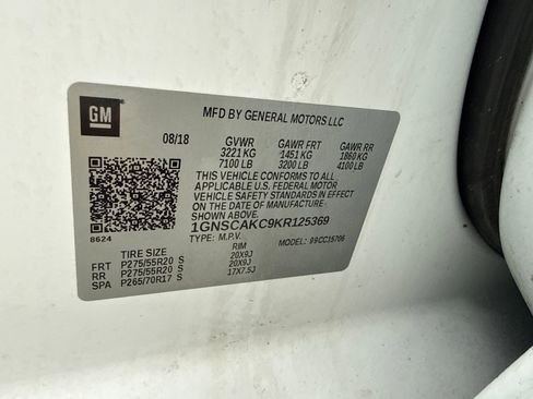 Used 2019 Chevrolet Tahoe LS w/ Enhanced Driver Alert Package RWD image 51